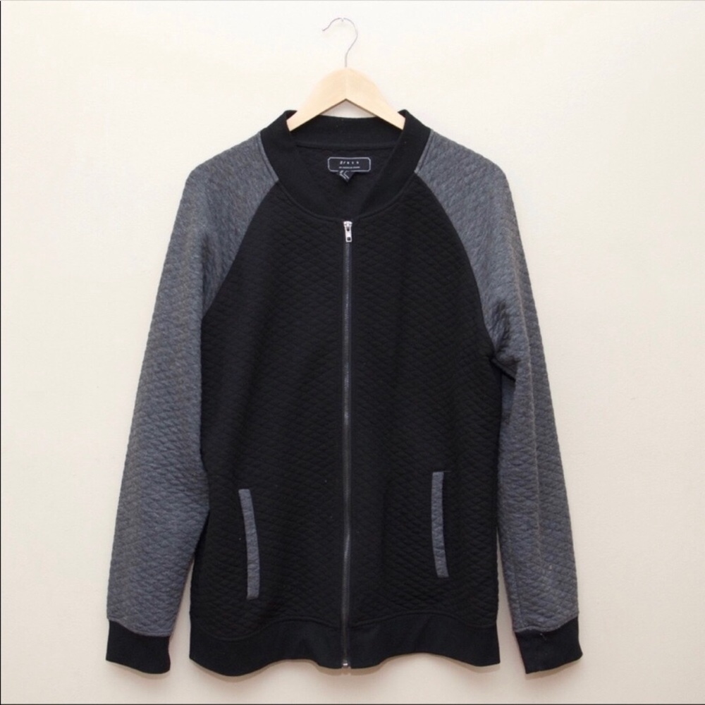 Forever 21 Men color block bomber jacket